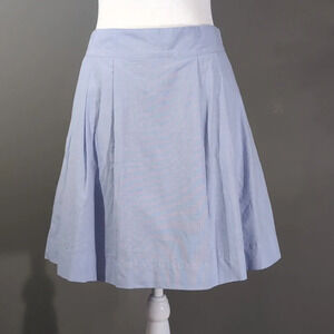 Lands' End Canvas Blue Cotton Mini Skirt